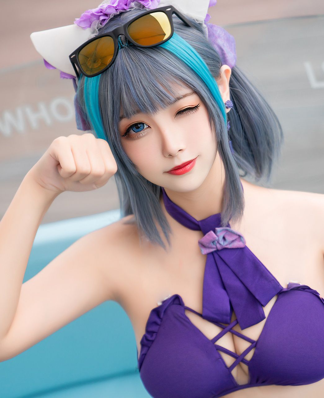 Momoko葵葵 柴郡水着