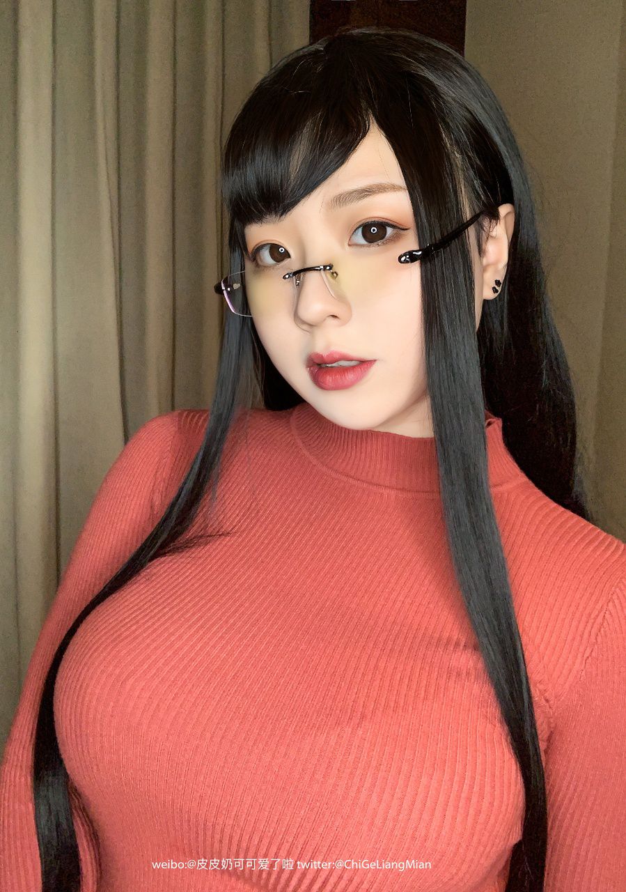 皮皮奶 红色OL